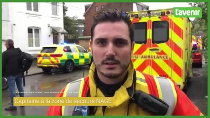 Incendie Jambes : interview du capitaine Brouwers