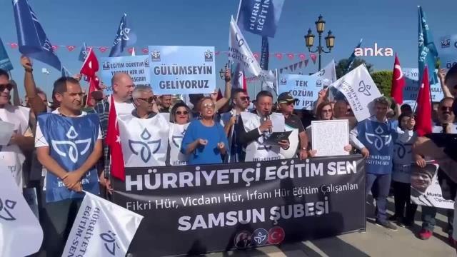 Samsun haberleri... Hürriyetçi Eğitim-Sen Samsun Şubesi: Meslektaşlarımıza Boş Öğretmen, Çapulcu Öğretmen ve Manipülatör Öğretmen Unvanlarını Verenleri de Unutmayacağız