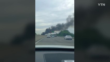 고속도로 달리던 BMW에서 또 불..."보닛에서 연기 피어올라" / YTN