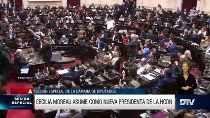 Cecilia Moreau asumió como la primera presidenta mujer de la Cámara de Diputados
