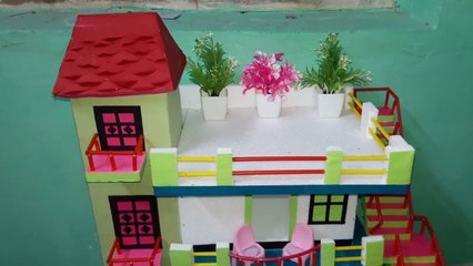 Thermocol House for School Project #3 || Thermocol Craft Ideas