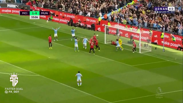 أهداف مان سيتي ضد مان يونايتد