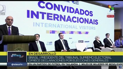 Pdte. TSE de Brasil: Tenemos competencia, seguridad y transparencia