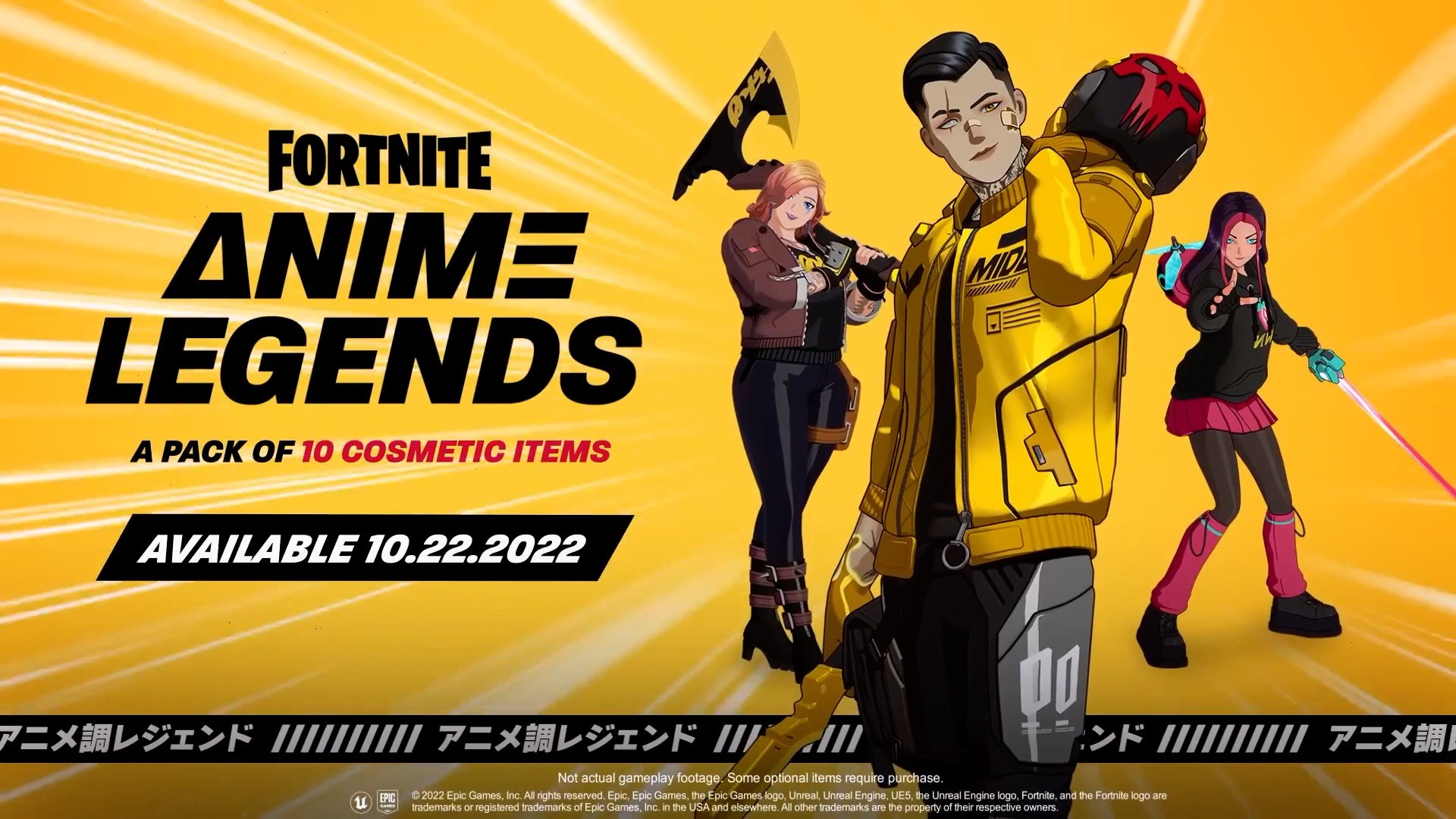 Fortnite Anime Legends Pack, Jogo PS4