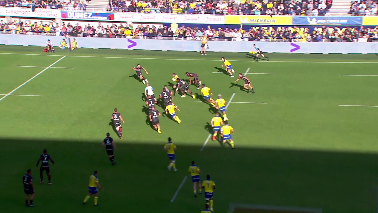 TOP 14 - Essai de Yohan BEHEREGARAY (ASM) - ASM Clermont - LOU Rugby - Saison 2022/2023