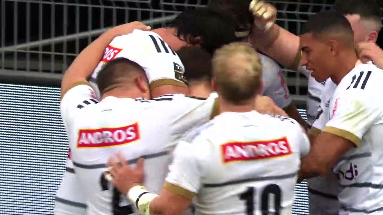 TOP 14 - Essai de Vasil LOBZHANIDZE (CAB) - CA Brive - Aviron Bayonnais - Saison 2022/2023