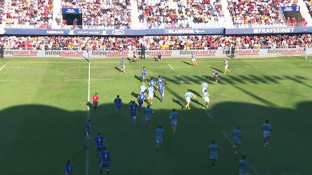 TOP 14 - Essai de Afusipa TAUMOEPEAU (USAP) - USA Perpignan - Castres Olympique - Saison 2022/2023