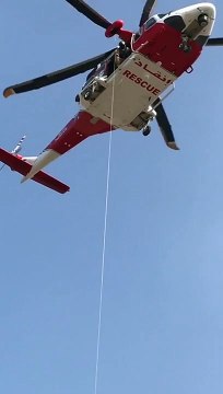 Watch: Helicopter rescues person struggling with breathing difficulties from UAE mountain