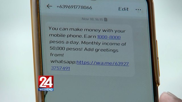 Scam texts still proliferating despite telco's measures | 24 Oras Weekend