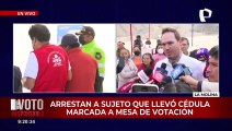 Su cédula ya estaba marcada: detienen a elector en local de votación de La Molina
