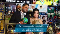 ¡Matrimonio Maradoniano!; así fue la primera boda en la Iglesia de Maradona en Puebla