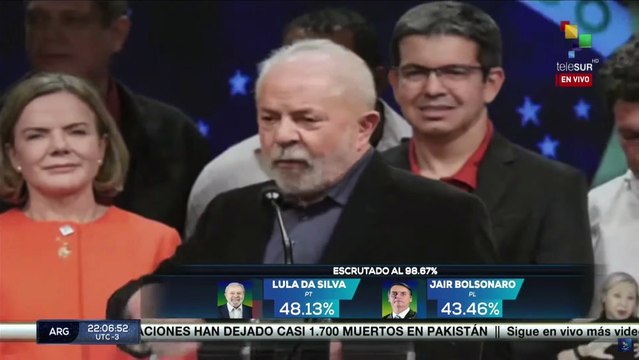 Candidato presidencial Lula da Silva afirma necesidad de recuperar el país para los brasileños