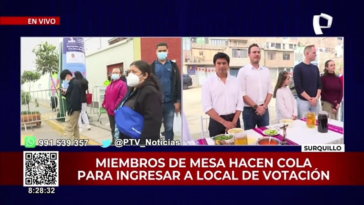 Elecciones 2022: reportan largas colas y demoras en instalación de mesas de sufragio