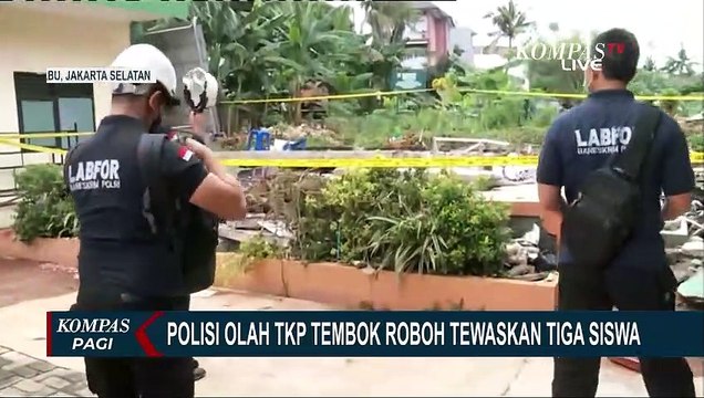 Olah TKP Tembok Roboh MTsn 19 Berlangsung 2 Jam, Puslabfor Akan Uji Konstruksi Dinding Sekolah