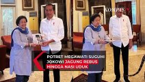 Potret Megawati Suguhi Jokowi Berupa Jagung Rebus hingga Nasi Uduk