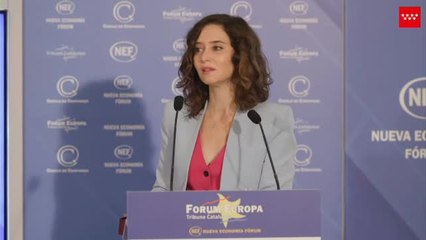 Ayuso defiende en Barcelona que el 155 tenía que haber sido "más firme y duradero"