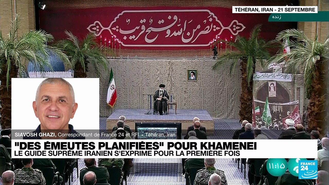 Iran : des "émeutes" fomentées par les Etats-Unis et Israël, selon le guide suprême Khamenei