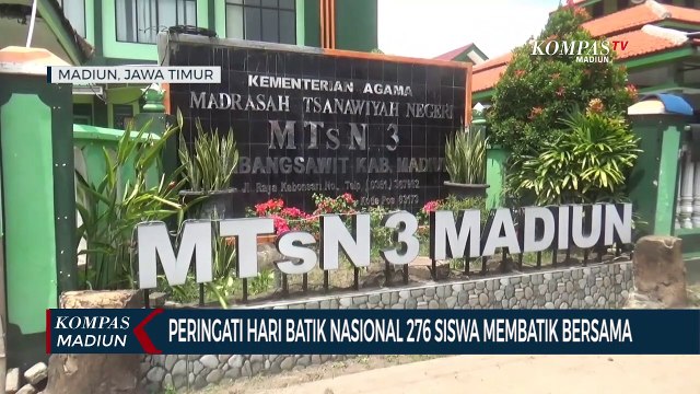Peringati Hari Batik Nasional 276 Siswa Membatik Bersama