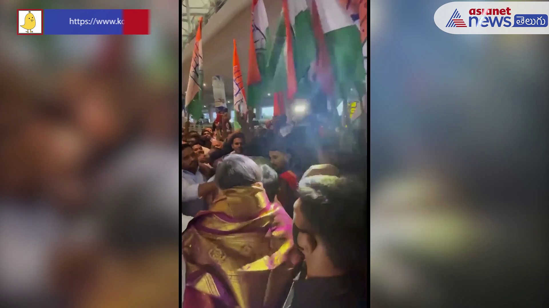 కాంగ్రెస్ సీనియర్లు దూరమైనా ... హైదరాబాద్ లో శశిథరూర్ కు ఘనస్వాగతం