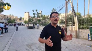 أخطر جولة في محيط المسجد الإبراهيمي الشريف في مدينة الخليل في فلسطين