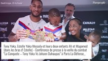 Estelle Mossely et Tony Yoka : Leur fils Ali (5 ans), très grand et déjà très doué pour la boxe, impressionne !