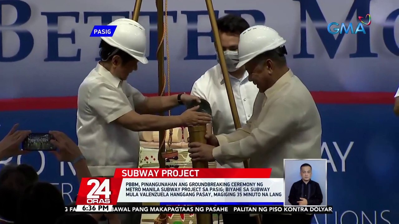 PBBM, pinangunahan ang groundbreaking ceremony...