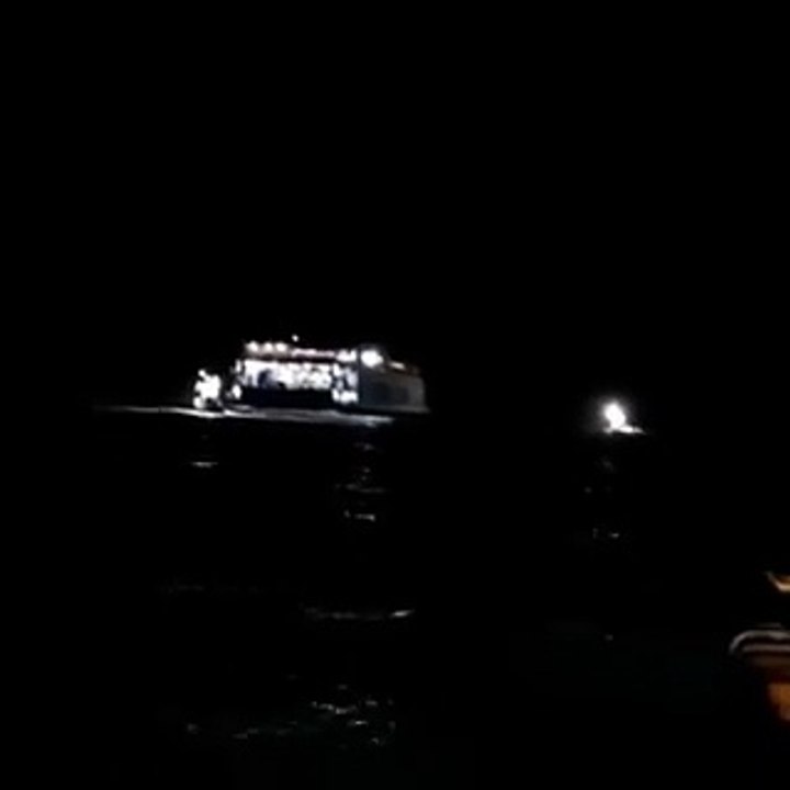 El buque Bentago Express, de Fred Olsen, encallado en Agaete./ Foro Naval