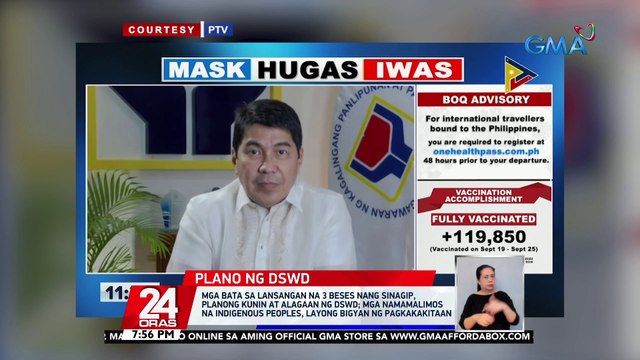 Mga bata sa lansangan na 3 beses nang sinagip, planong kunin at alagaan ng DSWD; mga namamalimos na indigenous peoples, layong bigyan ng pagkakakitaan | 24 Oras