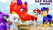 Paw Patrol Mighty Pups Get Rescued by the Cat Pack Toys Story Cartoon For Kids and Children