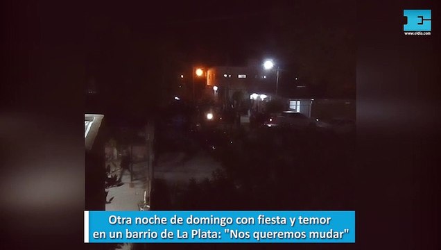 Otra noche de domingo con fiesta y temor en un barrio de La Plata