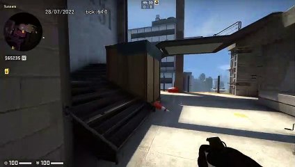 How to Smoke CT Start on Vertigo, option 2 - CSGO