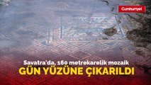 'Türk' adının geçtiği yazıtın bulunduğu Savatra'da, 160 metrekarelik mozaik de gün yüzüne çıkarıldı