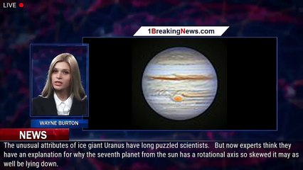 Скачать видео: Uranus' whopping 98-degree tilt may be due to a MOON migrating away from the planet and pullin - 1BR