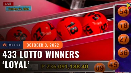 433 Grand Lotto winners were ‘loyal’ to their numbers, says PCSO