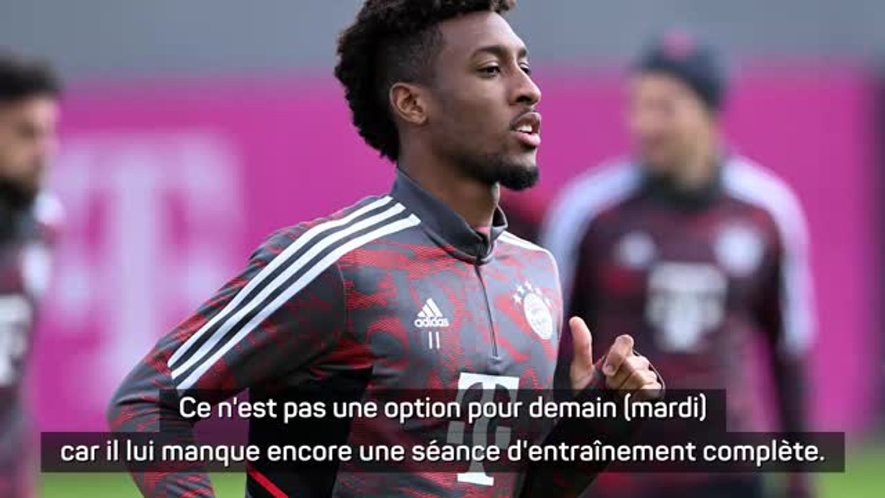 Bayern - Nagelsmann est confiant pour un retour imminent de Coman