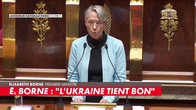 Elisabeth Borne : «la mascarade des référendums truqués menés dans l’est de l’Ukraine montre que la Russie se rend compte de sa propre fragilité»