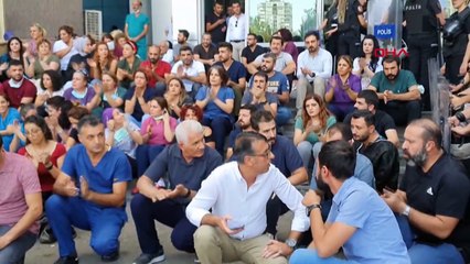 Yemek eylemi yapan sağlık çalışanlarına silahlı saldırı