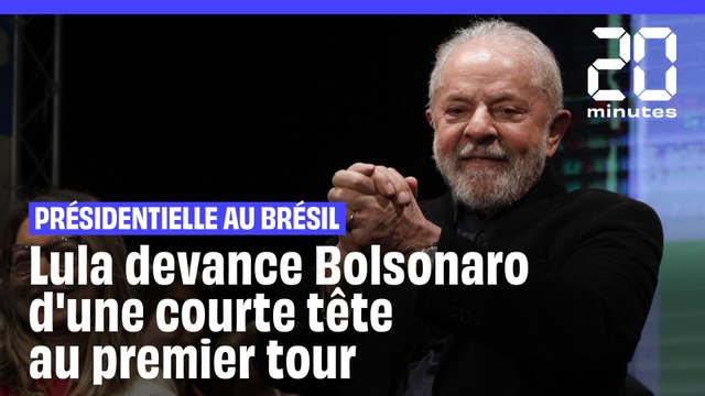 Présidentielle au Brésil: Lula devance Bolsonaro d'une courte tête au premier tour