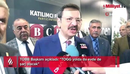 TOBB Başkanı açıkladı: "TOGG yolda da evde de şarj olacak"