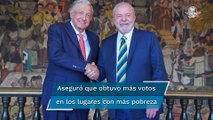 AMLO respalda triunfo de Lula da Silva en primera vuelta de elecciones en Brasil