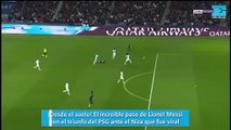 ¡Desde el suelo! El increíble pase de Lionel Messi en el triunfo del PSG ante el Niza que fue viral