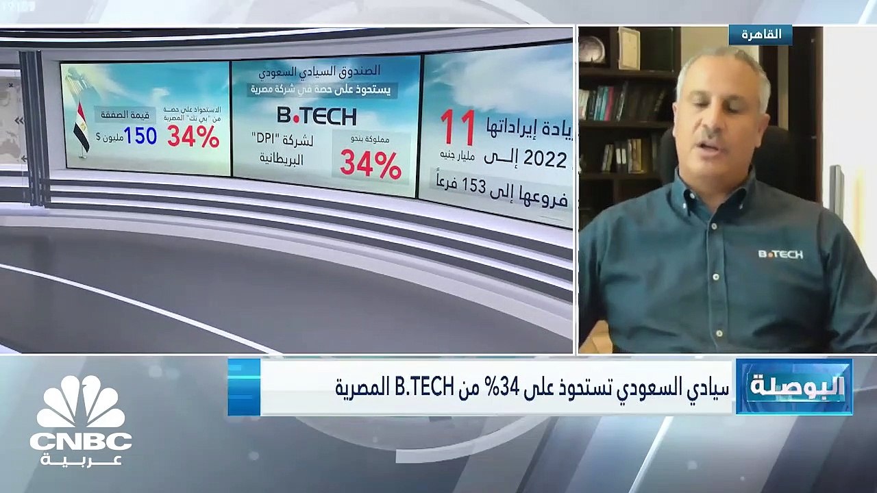الرئيس التنفيذي لـ B.TECH المصرية لـCNBC عربية:...