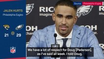 Jalen Hurts shows 'love' to former coach Doug Pederson