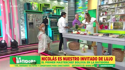 Nicolás hace honor a su título de MasterChef Bolivia y cocina un lomo de cerdo marinado