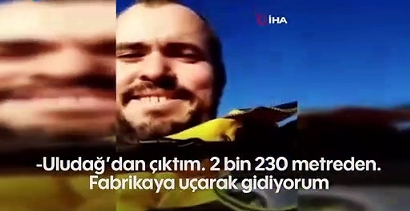 İşe geç kalan Bursalı işçi fabrikaya paraşütle indi