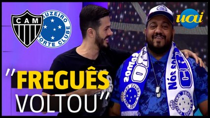 Fael recebe Hugão na Série A e zoa o Cruzeiro