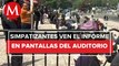 Personas se reúnen en Auditorio Nacional para seguir informe de gobierno de CdMx