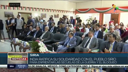 India ratifica solidaridad con el pueblo de Siria