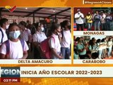 Más de 200 unidades educativas dan inicio al año escolar 2022 - 2023 en el edo. Delta Amacuro