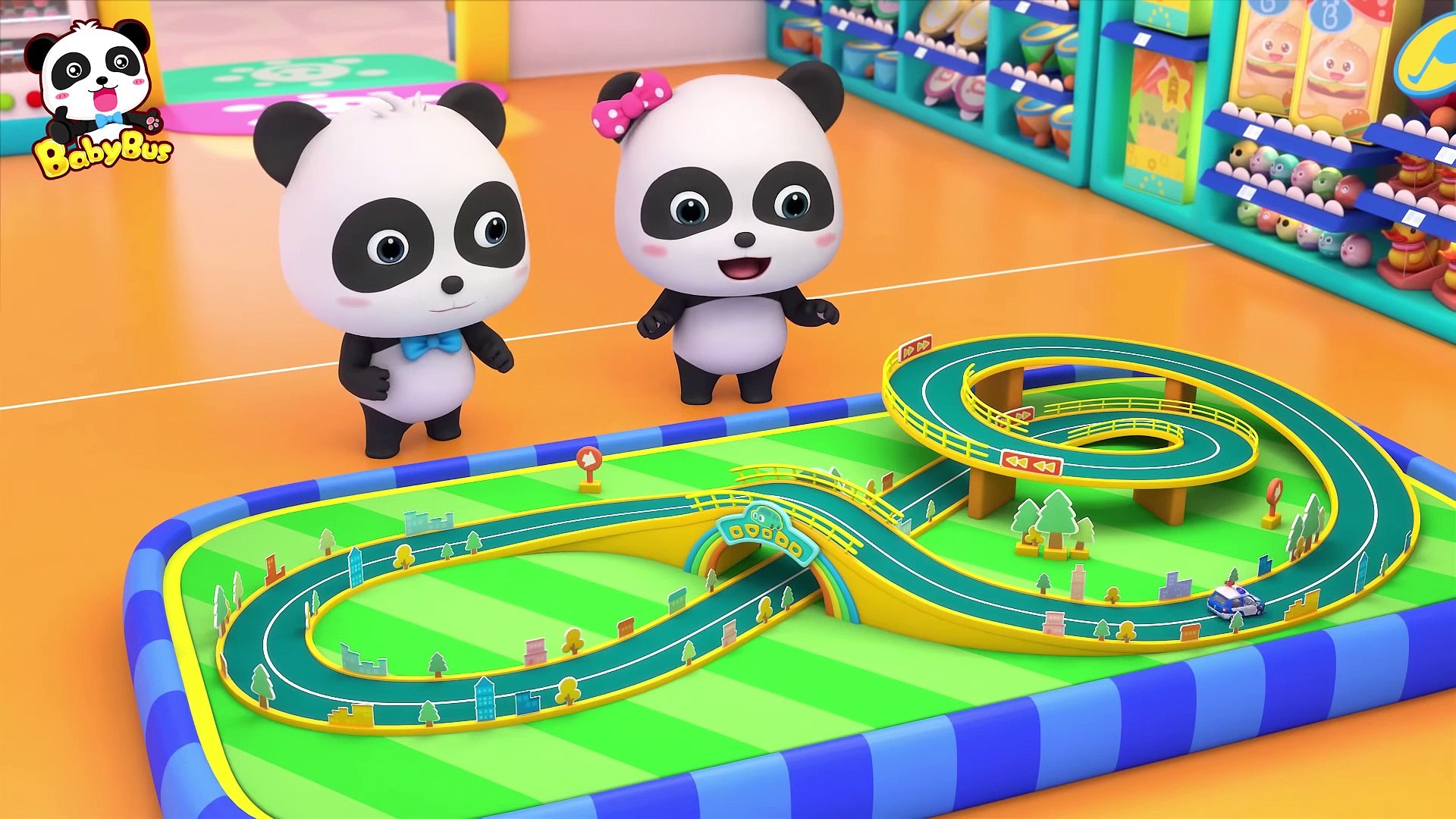 Run! Baby Panda's Toy Car Race | Car Story | Kids Role Play | BabyBus -  video Dailymotion